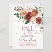 Herfst in Liefde Bruids Douche Uitnodiging, Marsal Kaart (Voorkant)