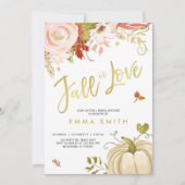 Herfst in Liefde Bruids doucheuitnodiging Baby Her Kaart (Voorkant)