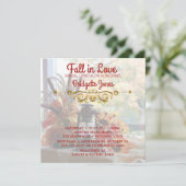 Herfst in Liefde Bruids Luncheon Herfst Trouwdouch Kaart (Staand voorkant)