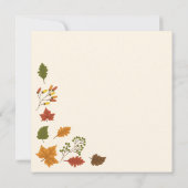 Herfst in Liefde Bruids Luncheon Herfst Trouwdouch Kaart (Achterkant)