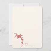 Herfst in liefde bruiloft kaart (Achterkant)