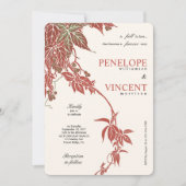 Herfst in liefde bruiloft kaart (Voorkant)