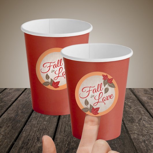 Herfst in liefde bruiloft of Vrijgezellenfeest Sti Ronde Sticker