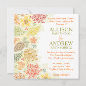 Herfst in liefde bruiloft uitnodiging (Voorkant)