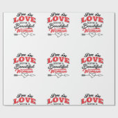 Herfst in liefde cadeaupapier (Vlak)