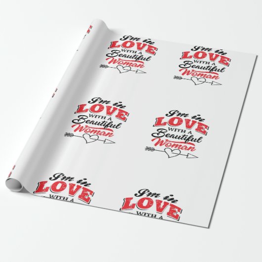 Herfst in liefde cadeaupapier (Uitgerold)