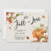 Herfst in Liefde doucheuitnodiging Bruids Baby Her Kaart (Voorkant)