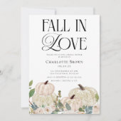 Herfst in liefde Elegant Bloemen Vrijgezellenfeest Kaart (Voorkant)