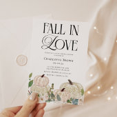 Herfst in liefde Elegant Bloemen Vrijgezellenfeest Kaart