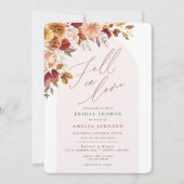 Herfst in Liefde Elegant Bloemen Vrijgezellenfeest Kaart (Voorkant)