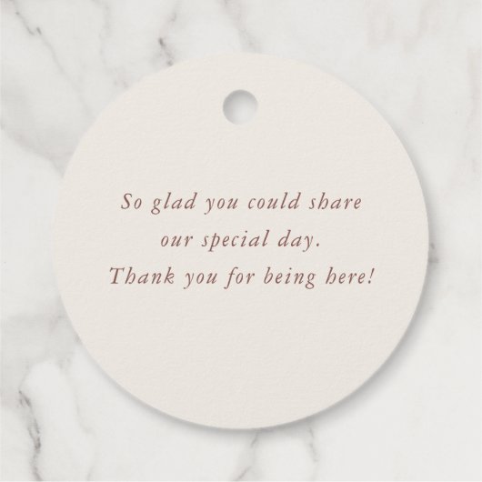 Herfst in Liefde Elegante Pompoenen Trouwgunst Lab Bedankjes Labels (Achterkant)