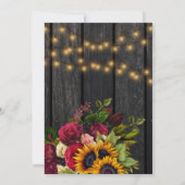 Herfst in liefde elegante rustieke schuur hout ver kaart (Achterkant)