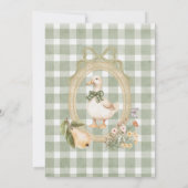 Herfst in liefde  grillig salie Baby shower Kaart (Achterkant)