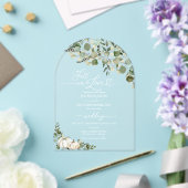 Herfst in liefde groen pompoen bruiloft acryl uitnodigingen (Insitu (Huwelijk))