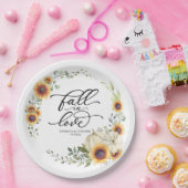 Herfst in liefde groen pompoen papieren bordje (Feest)