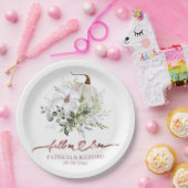 Herfst in liefde groen pompoen papieren bordje (Feest)