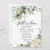 Herfst in liefde groen pompoen Vrijgezellenfeest Kaart (Voorkant)