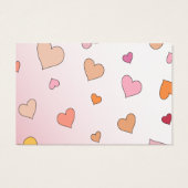 Herfst in liefde Hallo schattige kleine pompoen me Visitekaartje (Achterkant)