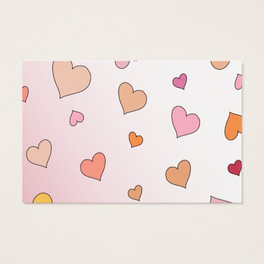 Herfst in liefde Hallo schattige kleine pompoen me Visitekaartje (Achterkant)