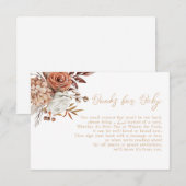 Herfst in Liefde Herfst Baby shower Boeken voor Ba Informatiekaartje (Voorkant / Achterkant)