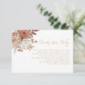 Herfst in Liefde Herfst Baby shower Boeken voor Ba Informatiekaartje (Staand voorkant)