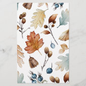 Herfst in Liefde Herfst Baby shower Emoji Game (Achterkant)