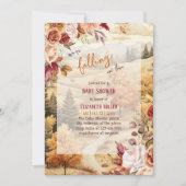 Herfst in liefde herfst Baby shower Kaart (Voorkant)