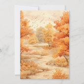 Herfst in liefde herfst Baby shower Kaart (Achterkant)