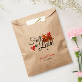 Herfst in liefde herfst bladeren hart bruiloft tra bedankzakje (Gezegeld)