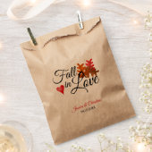 Herfst in liefde herfst bladeren hart bruiloft tra bedankzakje (Geknipt)