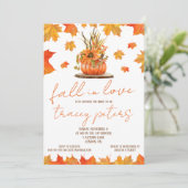 Herfst in liefde, herfst bladeren, het Geachte Vri Kaart (Staand voorkant)