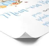 Herfst in liefde herfst blauw pompoen mam osa bar poster (Hoek)