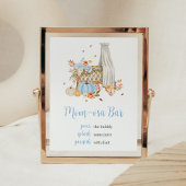 Herfst in liefde herfst blauw pompoen mam osa bar poster