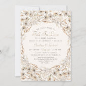 Herfst In Liefde Herfst Bloemen Baby shower Kaart (Voorkant)