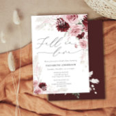 Herfst in liefde Herfst Bloemen Bourgondië Vrijgez Kaart