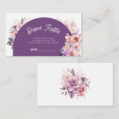 Herfst in liefde herfst bloemenwinkel baby Luier l Informatiekaartje (Voorkant / Achterkant)