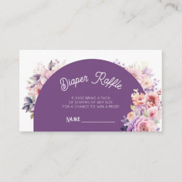 Herfst in liefde herfst bloemenwinkel baby Luier l Informatiekaartje