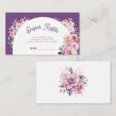 Herfst in liefde herfst bloemenwinkel baby Luier l Informatiekaartje (Voorkant / Achterkant)