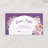 Herfst in liefde herfst bloemenwinkel baby Luier l Informatiekaartje (Voorkant)