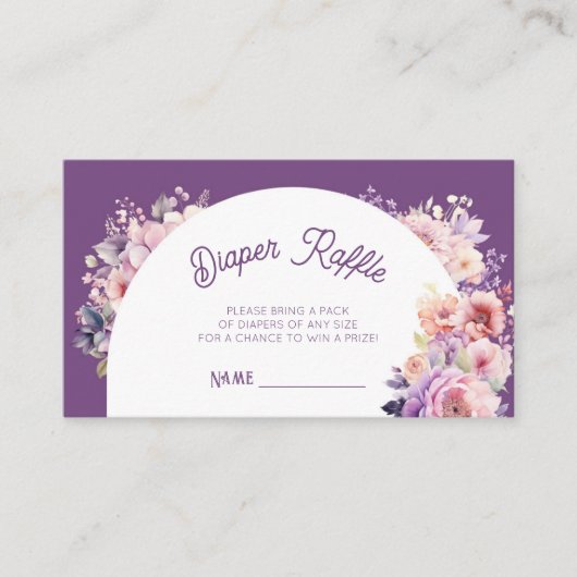 Herfst in liefde herfst bloemenwinkel baby Luier l Informatiekaartje (Voorkant)