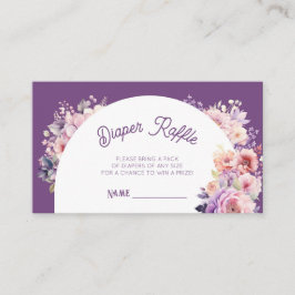 Herfst in liefde herfst bloemenwinkel baby Luier l Informatiekaartje