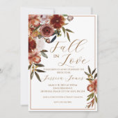 Herfst in Liefde Herfst Bruids Douche Uitnodiging (Voorkant)
