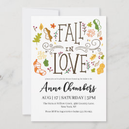 herfst in liefde herfst bruidsdouche uitnodigingen