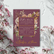 Herfst in liefde Herfst Floral Elegant Bourgondië 