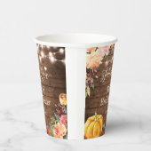 Herfst in Liefde Herfst Floral Lights Vrijgezellen Papieren Bekers