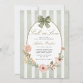 Herfst in Liefde  Herfst Floral Sage Baby shower Kaart (Voorkant)