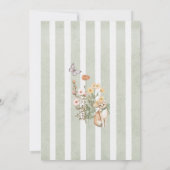 Herfst in Liefde  Herfst Floral Sage Baby shower Kaart (Achterkant)