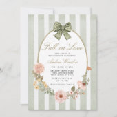 Herfst in Liefde Herfst Floral Sage Baby shower Kaart (Voorkant)