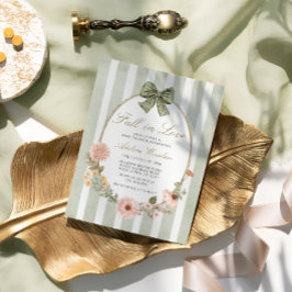 Herfst in Liefde  Herfst Floral Sage Baby shower Kaart