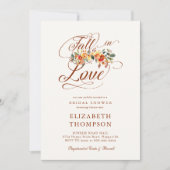 Herfst in liefde herfst Garland romantisch Vrijgez Kaart (Voorkant)